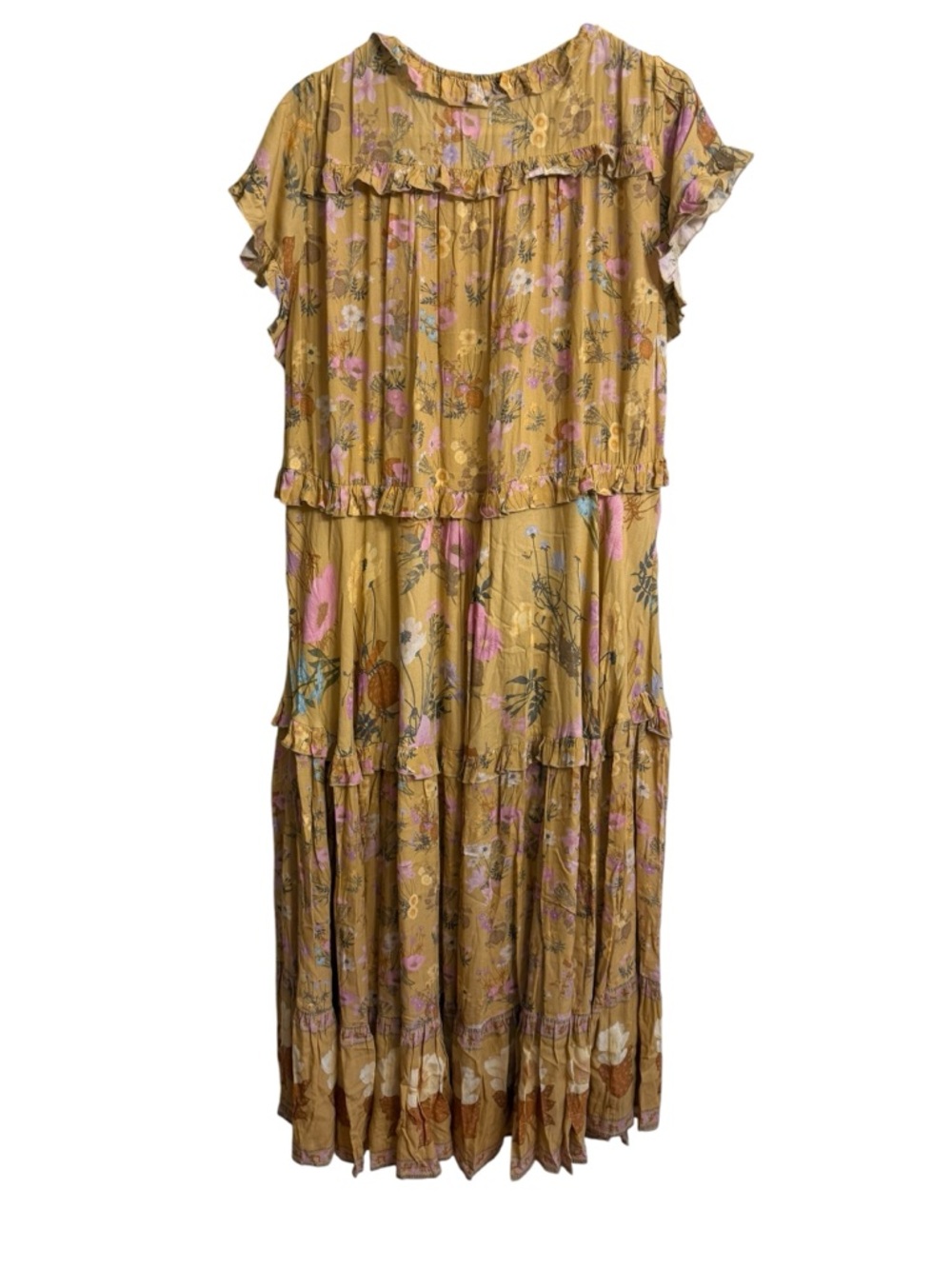 Spell & The Gypsy Wild Bloom Maxi Dress Boho Floral Tiered Size Small Festival - Picture 3 of 8